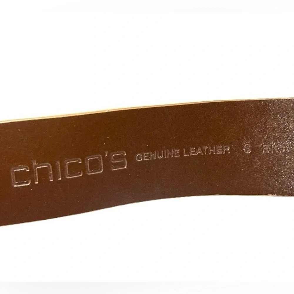 Chico’s Arlie Animal Spring Haircalf Belt Size S